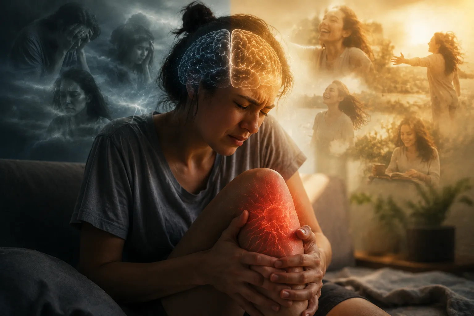 La relación entre emociones y percepción del dolor.