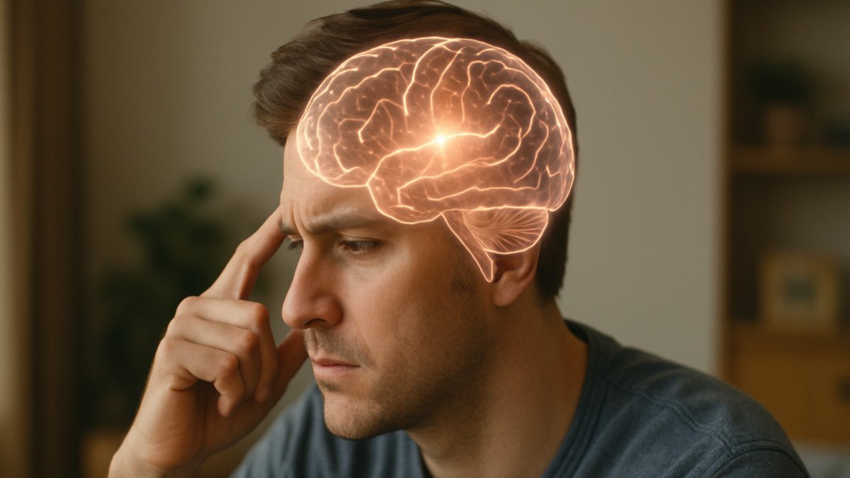 persona observando una decision siendo procesada por el cerebro antes de ser consciente