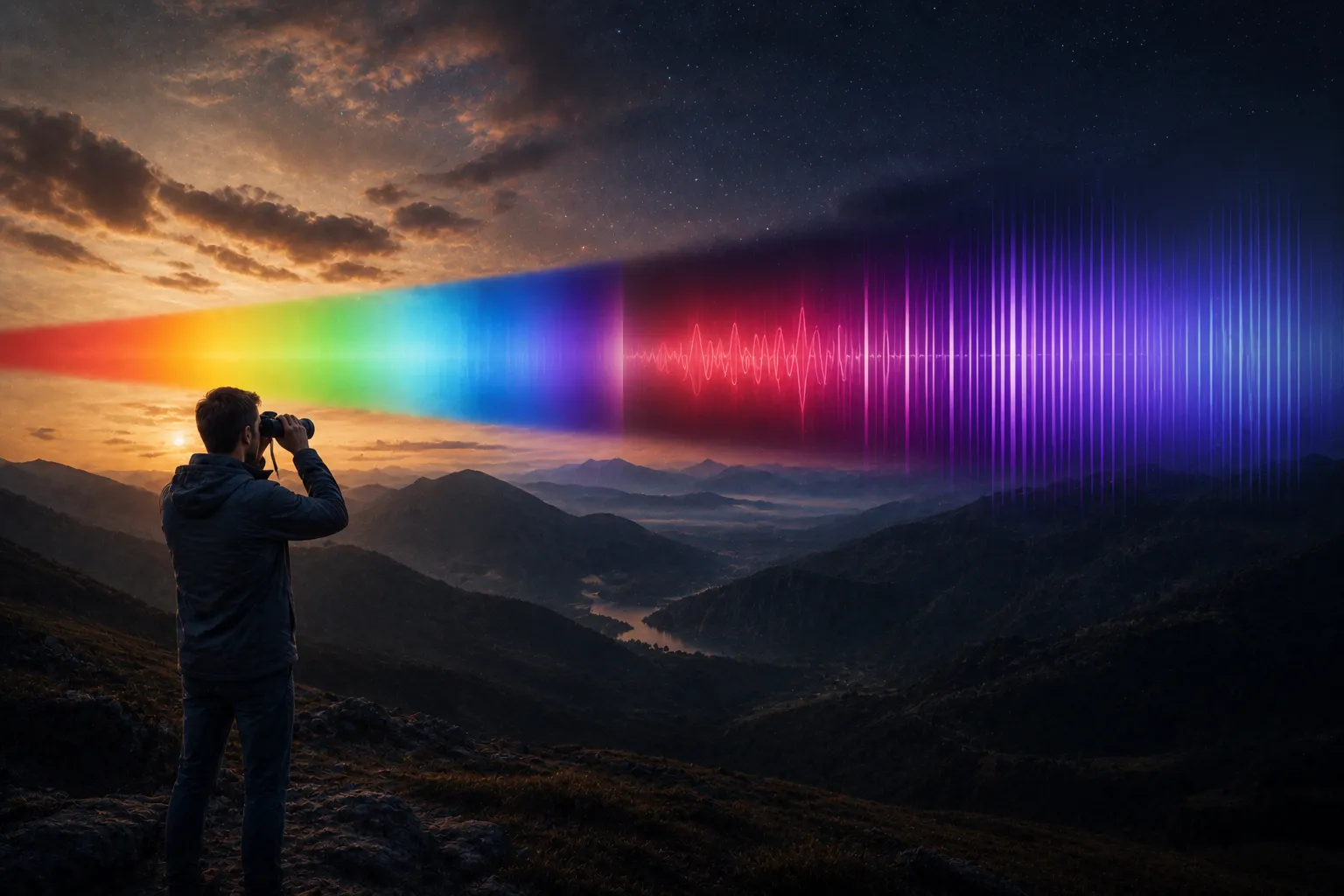 Espectro de colores invisibles al ojo humano