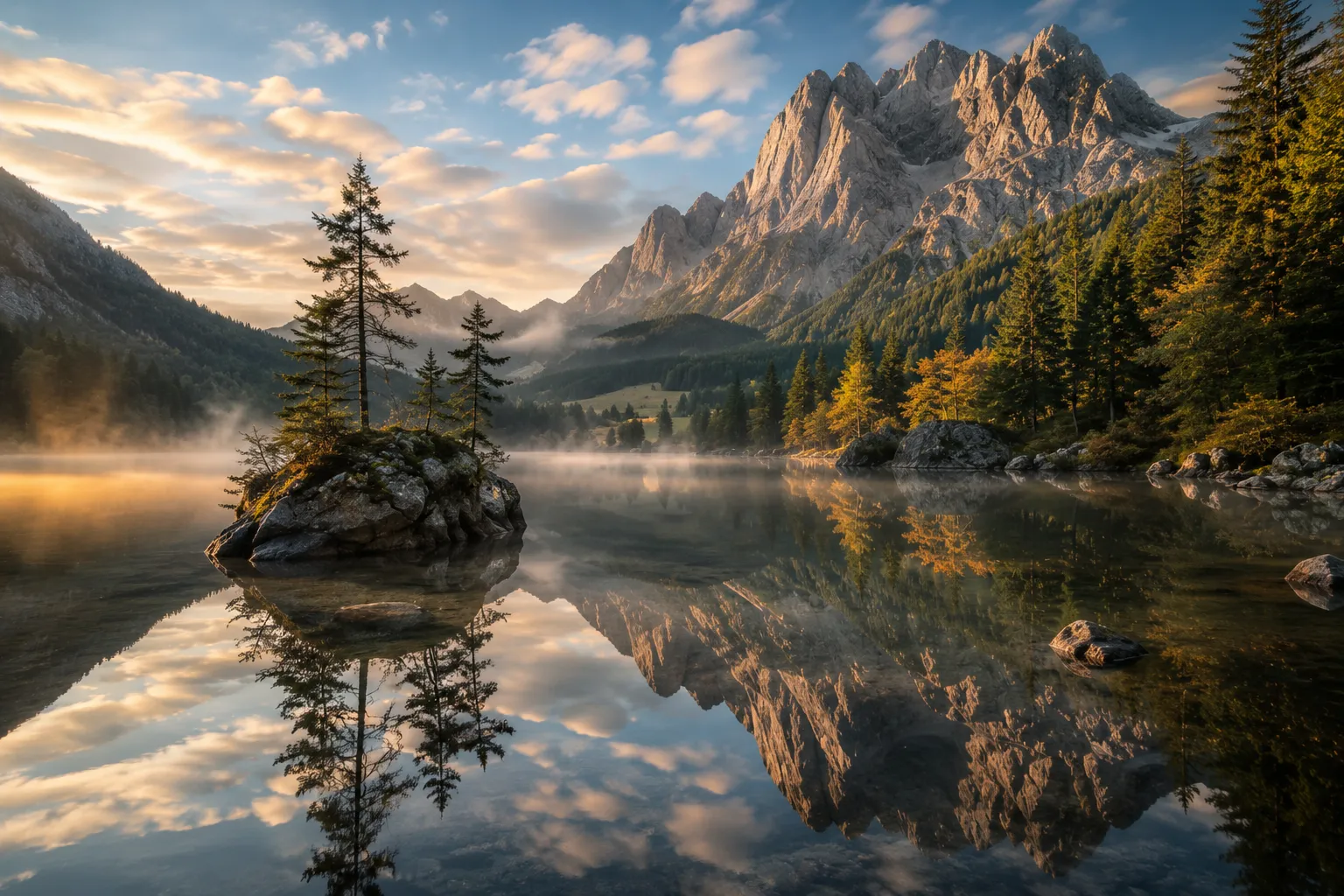 Paisaje natural donde el tiempo parece haberse detenido
