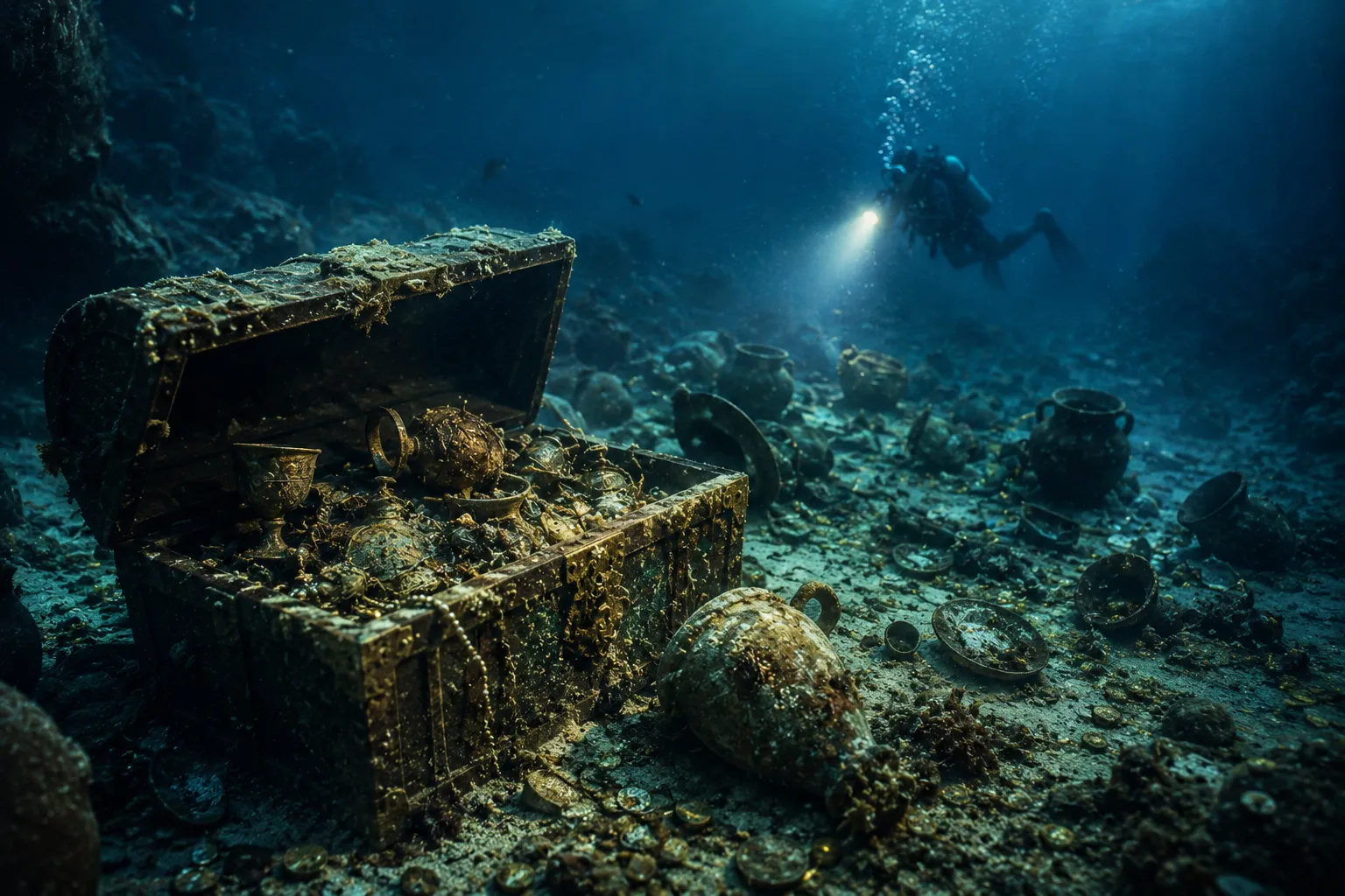 Objetos encontrados en el fondo del océano