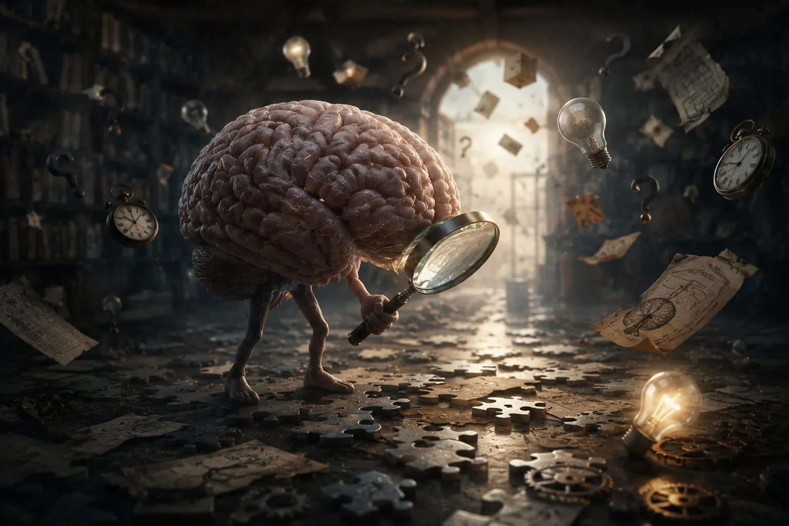 Cerebro buscando explicaciones