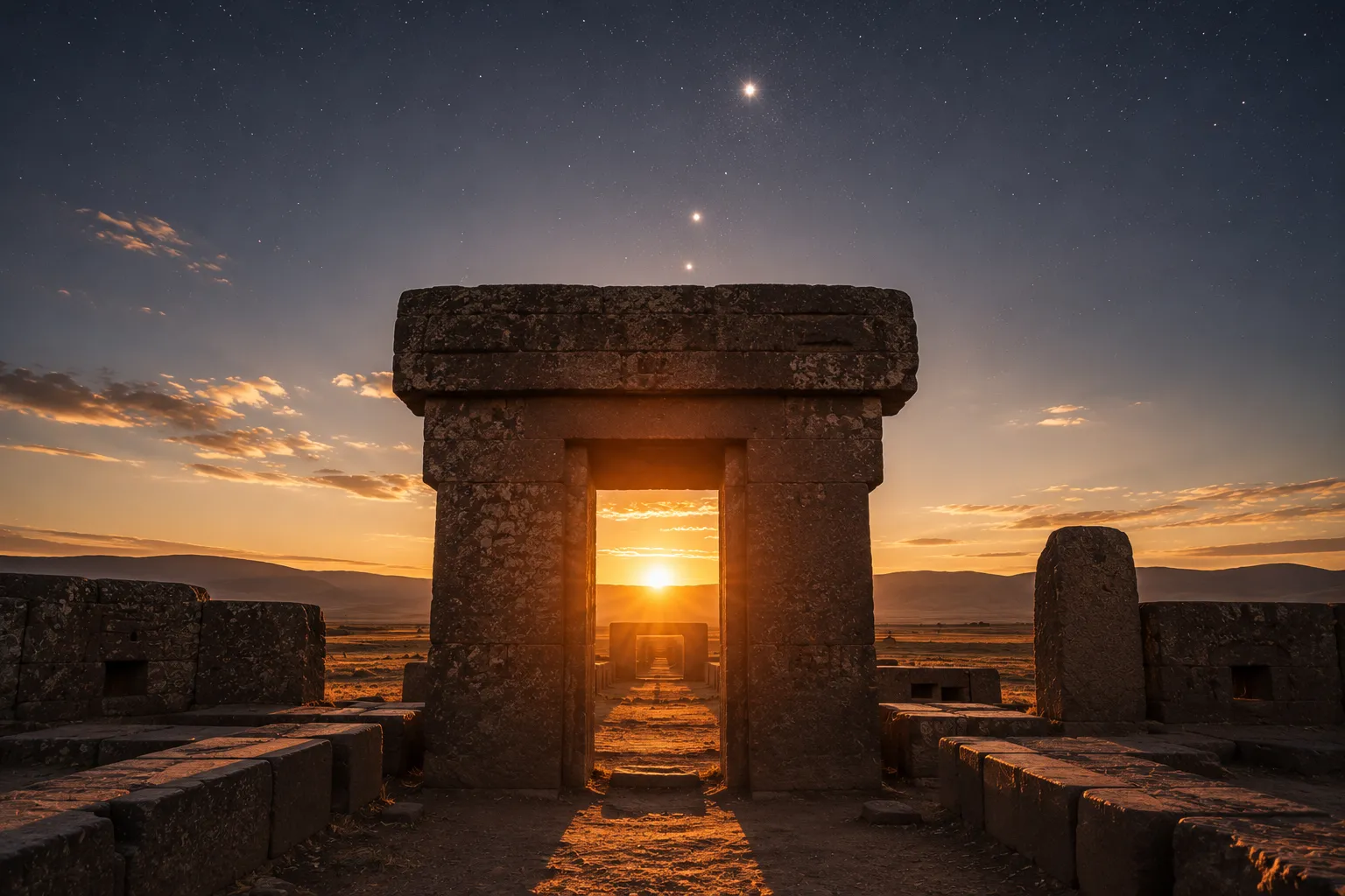 Construcciones antiguas alineadas con fenómenos astronómicos.