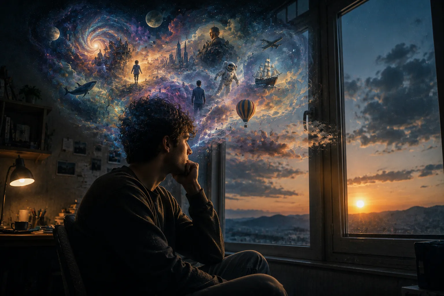 Representación del cerebro imaginando