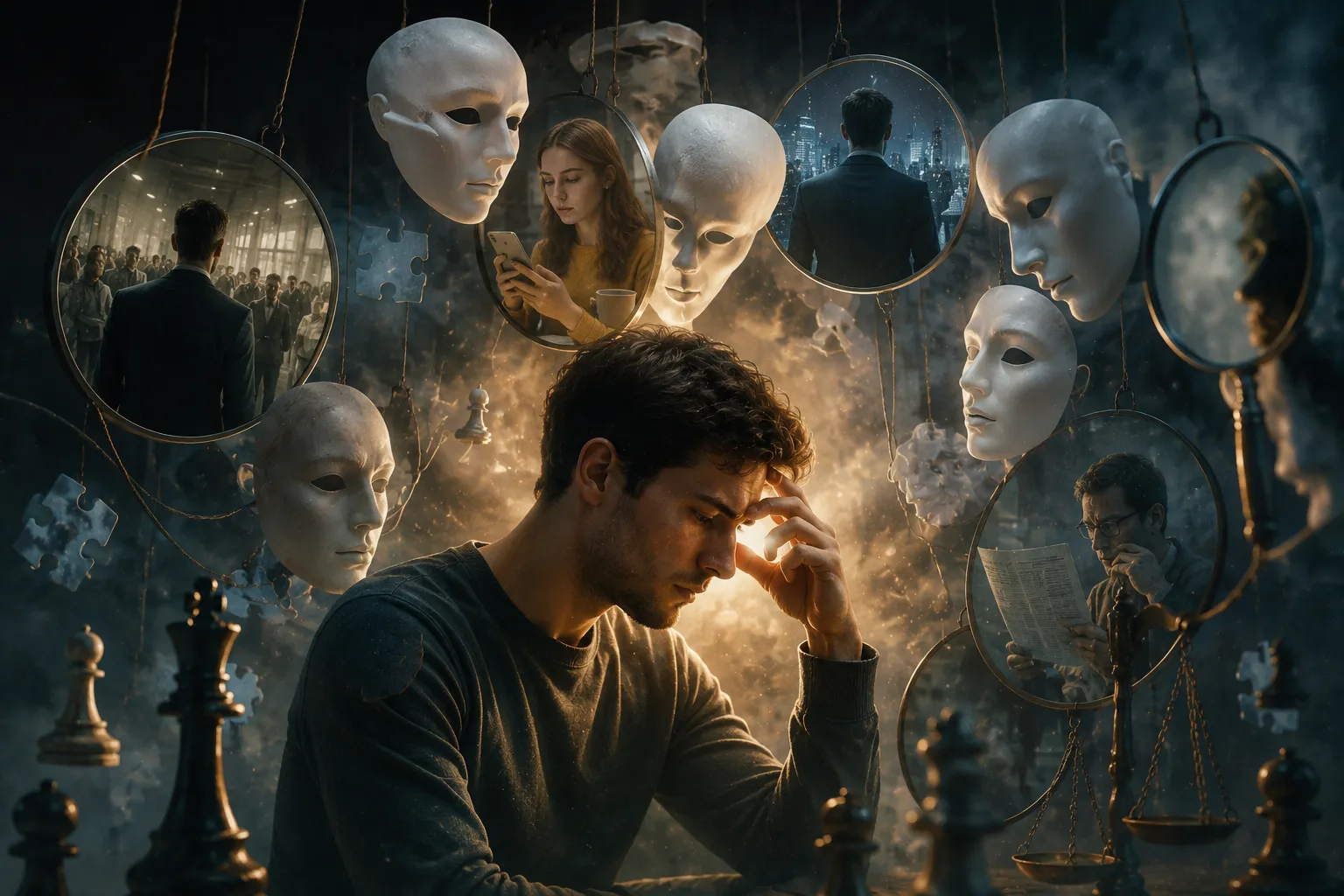 Mente humana influenciada por sesgos cognitivos