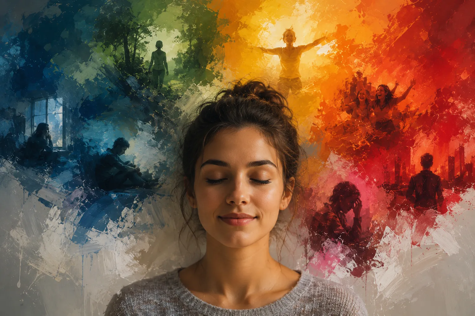 Paleta de colores que influye en las emociones humanas